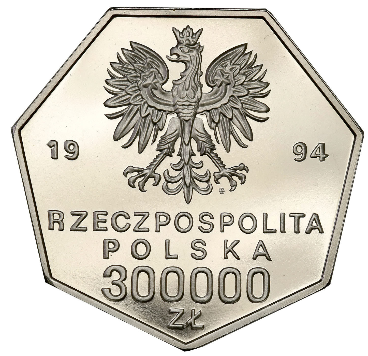 PRL. PRÓBA Nikiel 300 000 złotych 1994 – Odrodzenie Banku